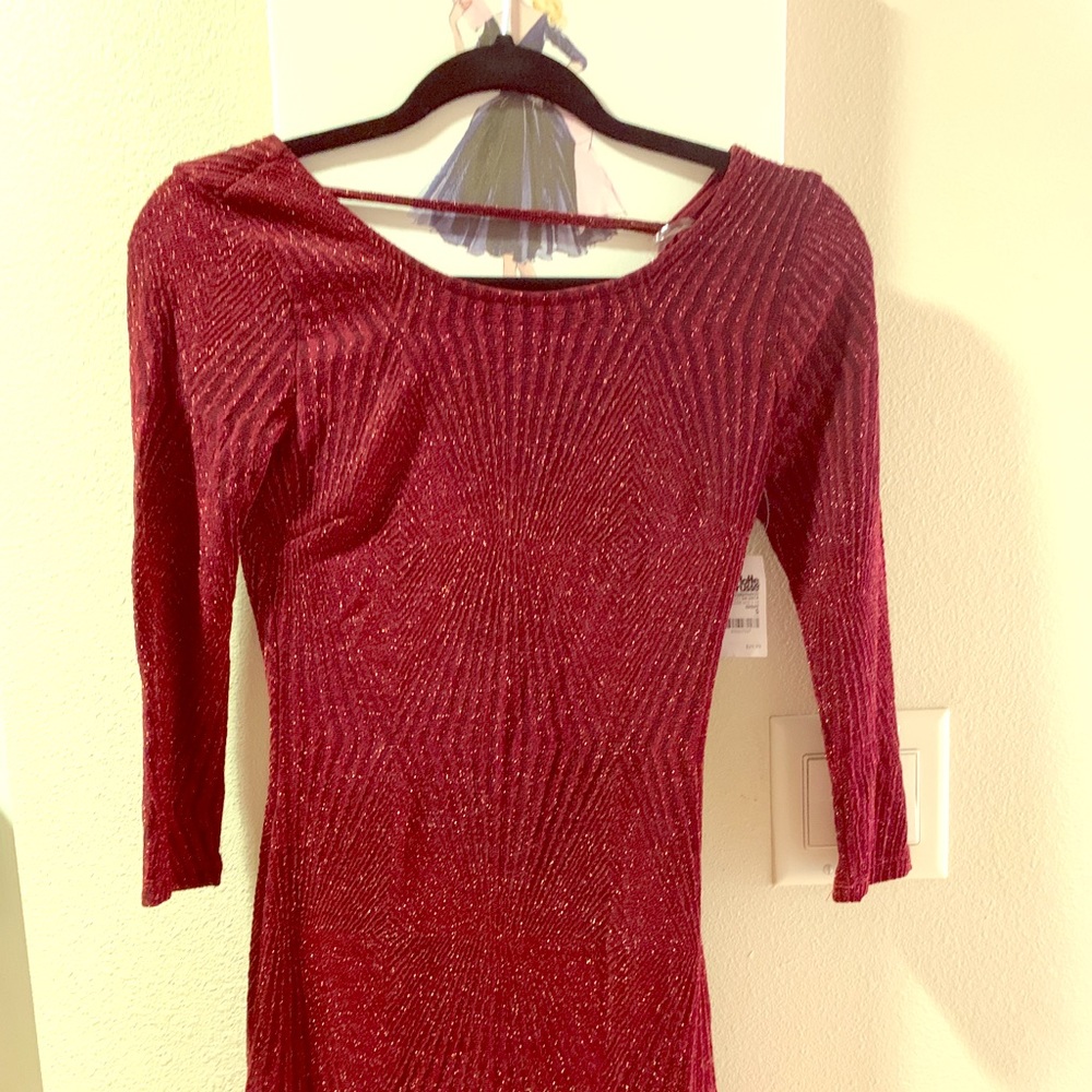 ❤️SOLD❤️ NWT Red Sparkly Charlotte Russe  Dress